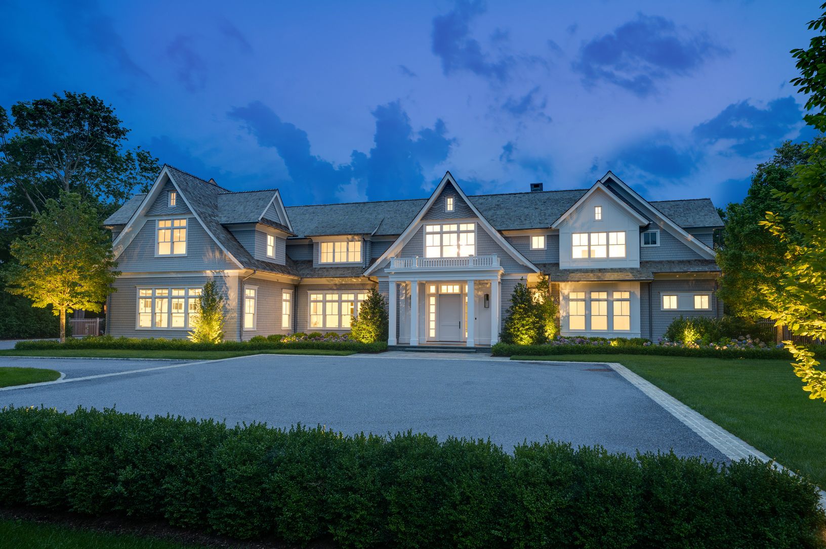  593 Flying Point Road at Twilight