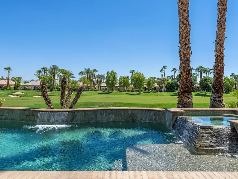 Salt water pool and spa golf course view. Pool basketball and volleyball available upon request