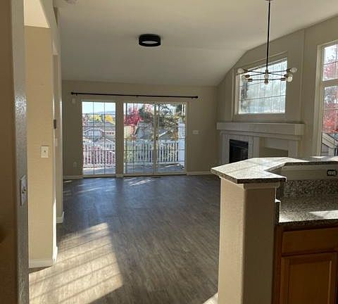 Great room with fireplace