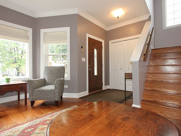 View from the living room toward the front of the home