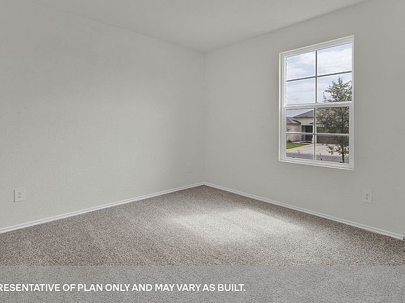 Bedroom 2. Bedroom 2 in rental has two large windows instead of one.