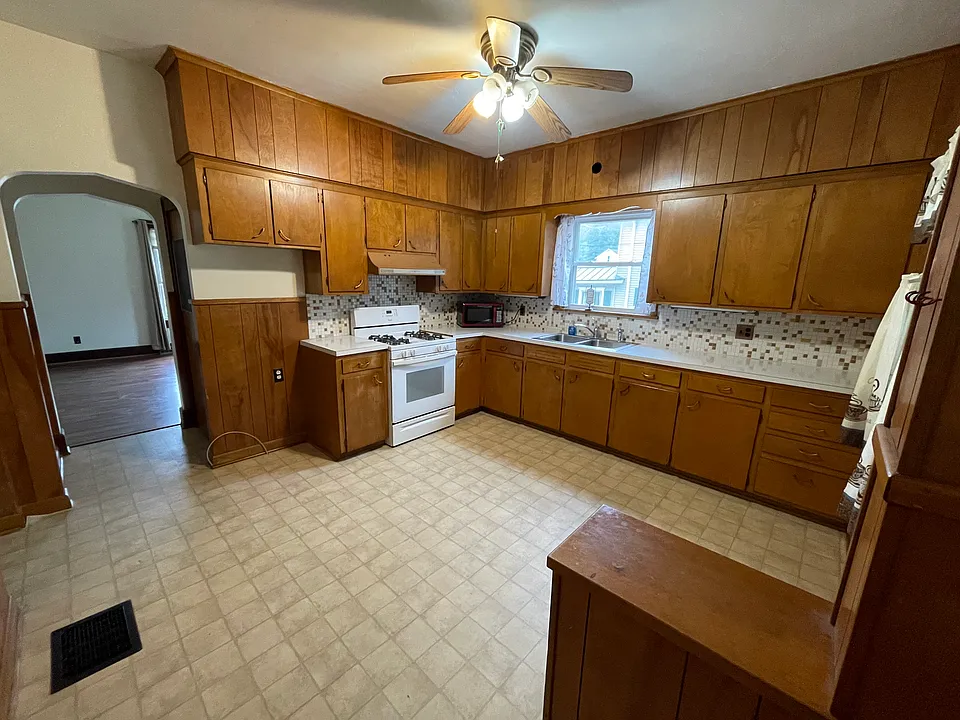Kitchen. Stove & microwave come with if renter want.