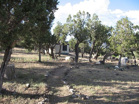 Pathway to yurt