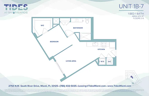 Floor plan 1B-7