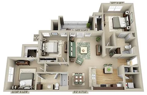 Floor plan Flint