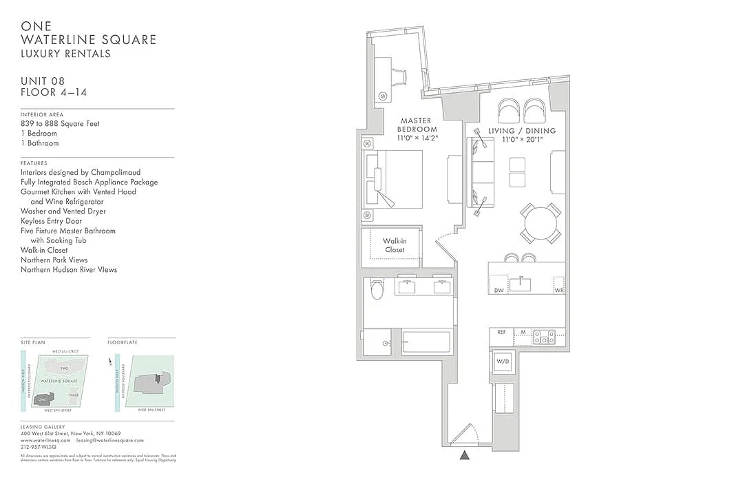 Floor plan Waterline 1: A6