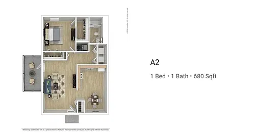 Floor plan 1 bedroom