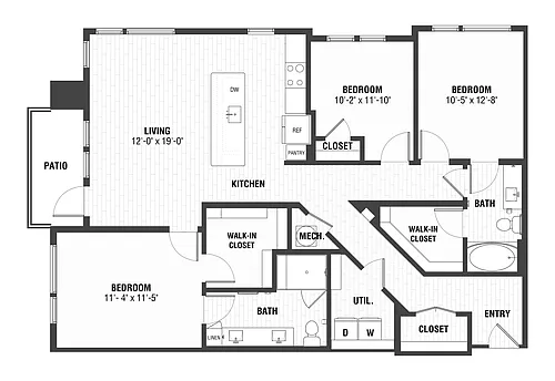 Floor plan C1B