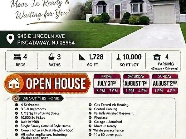 940 E Lincoln Ave, Piscataway, NJ 08854