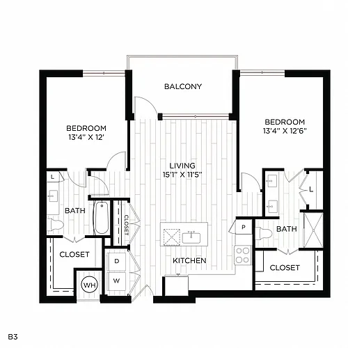 Floor plan B3