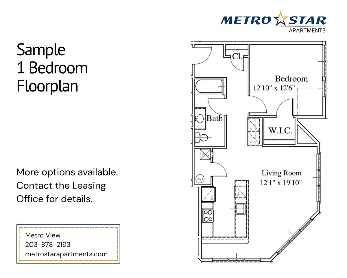 Floor plan 1 Bedroom