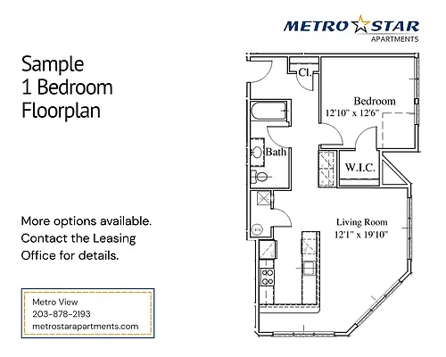 Floor plan 1 Bedroom