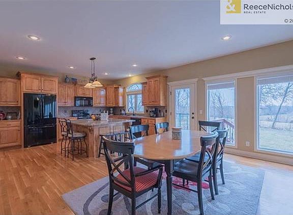 Eat in kitchen with huge granite island and walk in pantry.