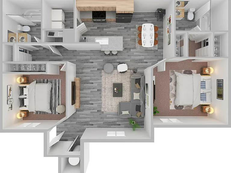 2 Bedroom 2 Bath 950 Sq. Ft. 2 Bedroom 2 Bath 950 Sq. Ft.