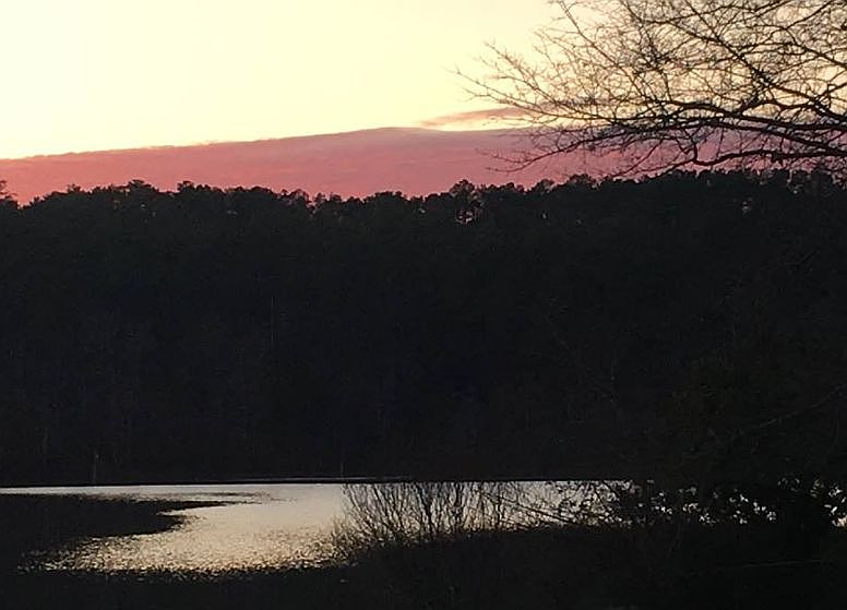 Evening sunset off the porch