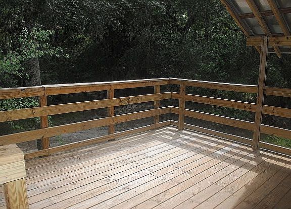 Road View Uncovered Porch