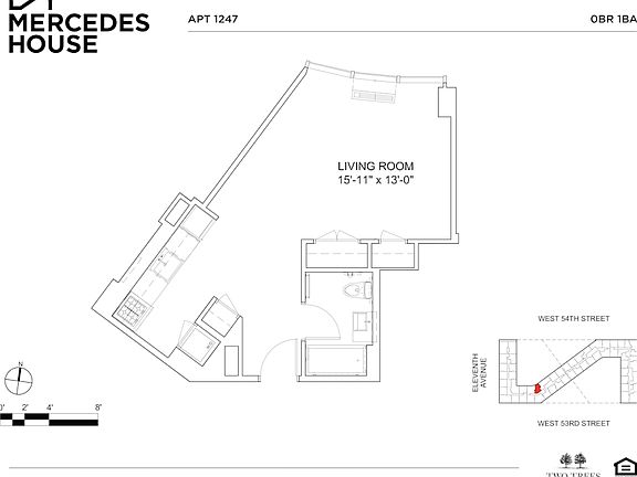 2nd image of 550 W 54th St #1247