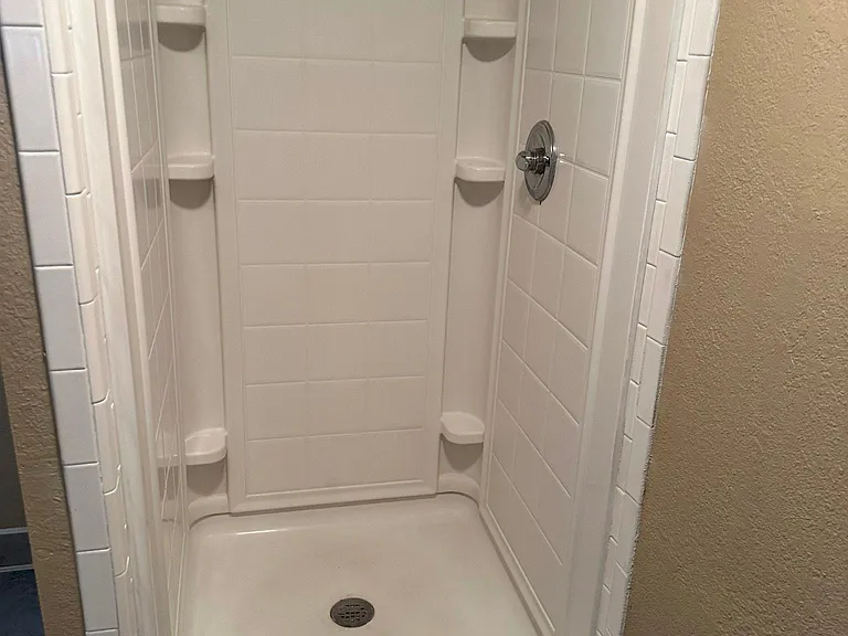 Hall bathroom shower