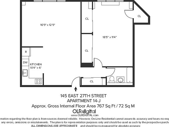 2nd image of 145 E 27th St APT 14J
