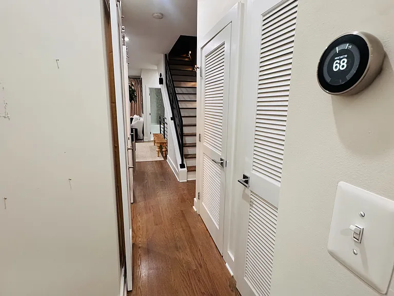 The home features a Google Nest Thermostat