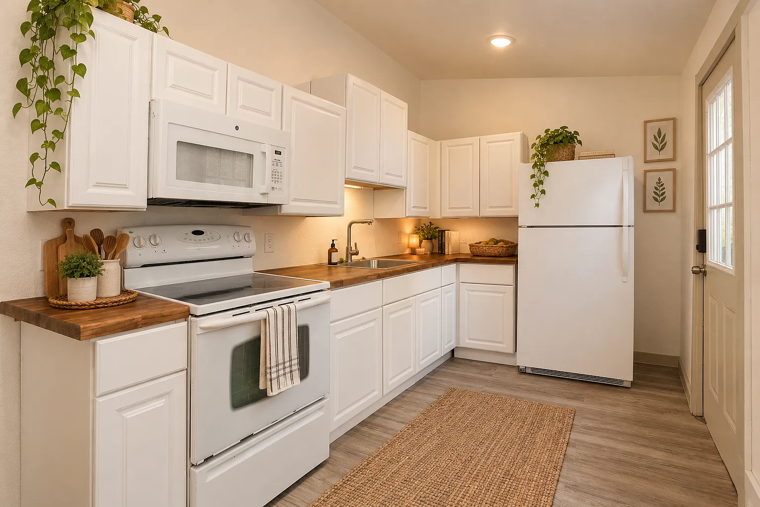 AI-staged kitchen