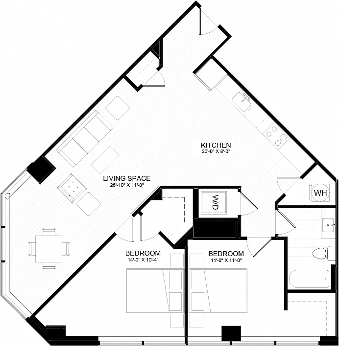 Floor plan 2C