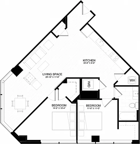 Floor plan 2C