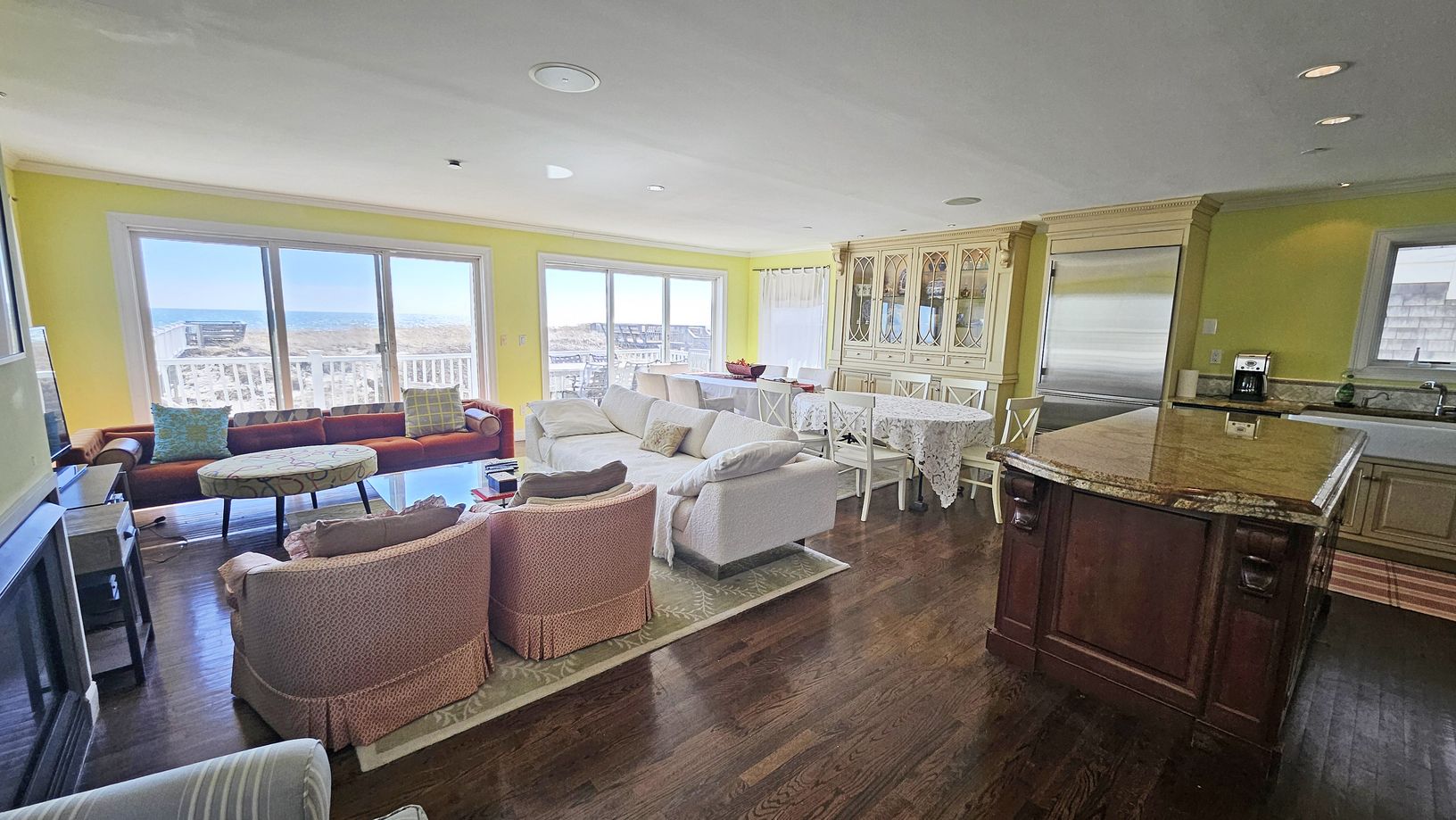  Kitchen looking out to dining area and living room