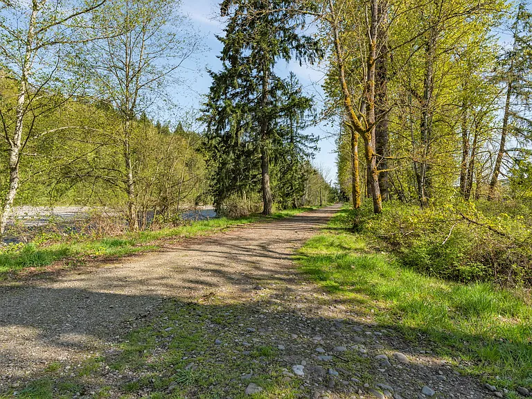 Hiking, running, and biking trails just a few blocks from the home.