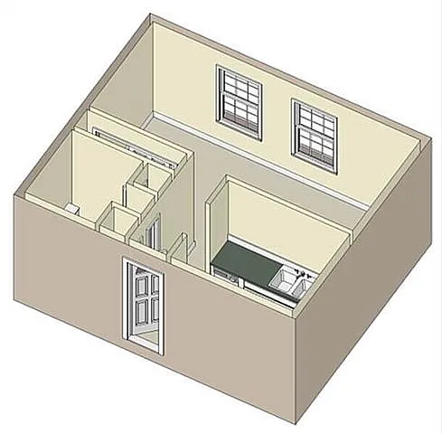 Floor plan Sybil - Studio