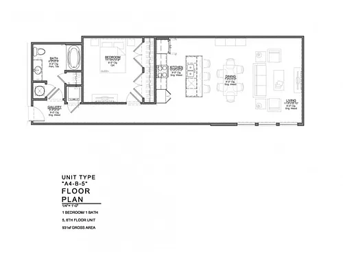 Floor plan A4-B-N
