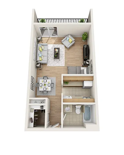 Floor plan Studio