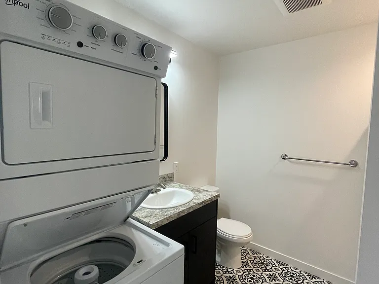laundry is in bathroom
