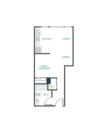 Floor plan Studio - D