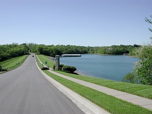 Enjoy the lake views from Riss Lake Parkway!