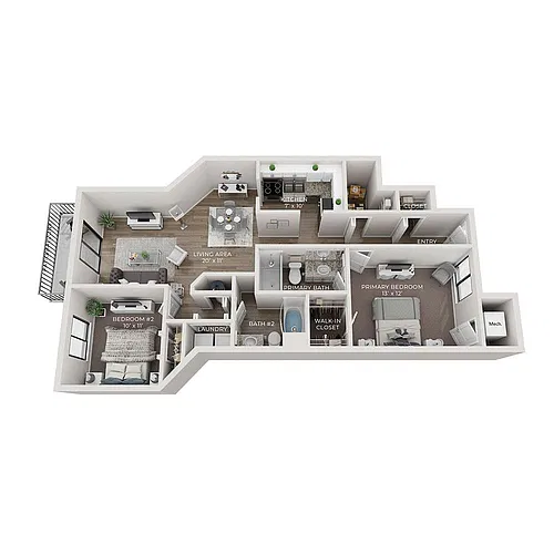 Floor plan C1 Renovated
