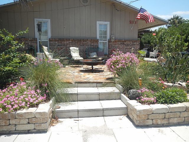 Front flagstone patio