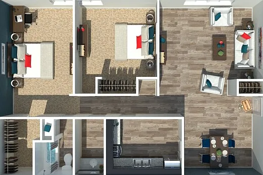 Two Bedroom One Bathroom Two Bedroom One Bathroom