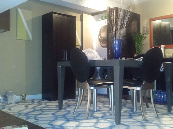 dining area and storage
