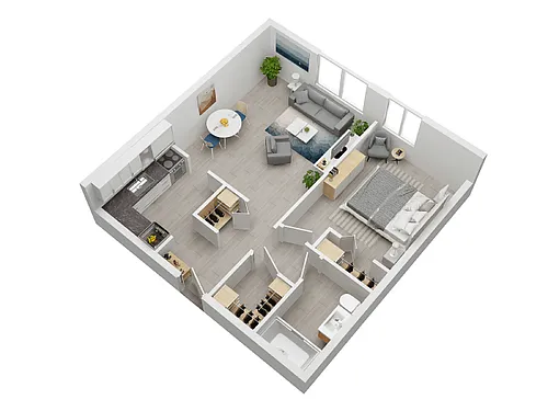 Floor plan 1 Bedroom 1 Bathroom