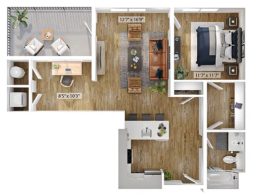 Floor plan Scout-1B