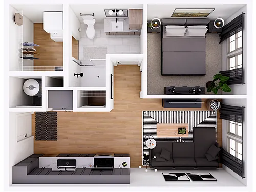 Floor plan The Sage-1B