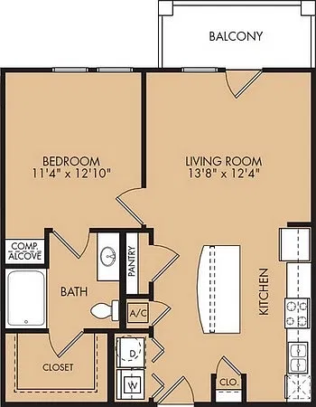 Floor plan A1B
