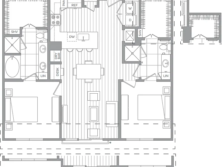 Q: 2 bed / 2 bath Q: 2 bed / 2 bath