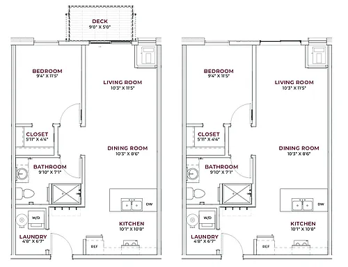 Floor plan The Steele