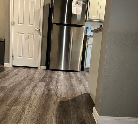 Pantry next to the fridge