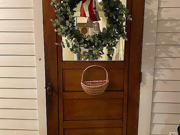 Entrance from inside front porch.