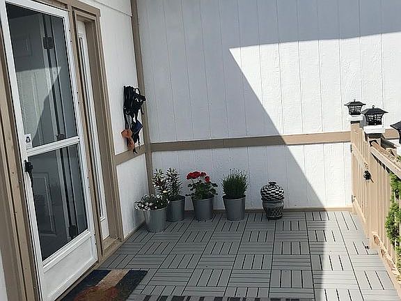 Patio and front door