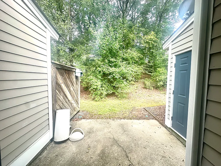Private back porch