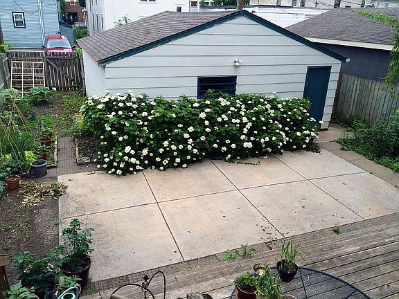 Backyard Patio & Garage
